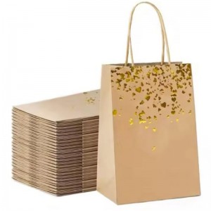 Återvinn Eco Friendly Kraft Paper Bag för gåva eller tygförpackning